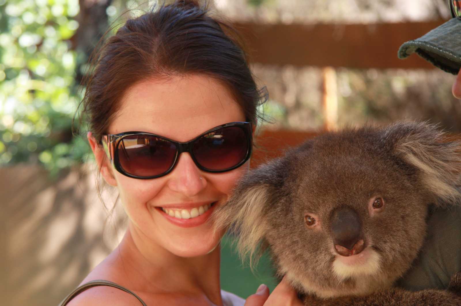 Ania z misiem koala