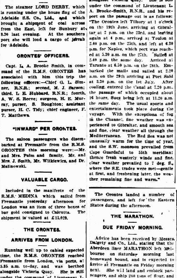 21 lipca 1914, The Daily News, Perth